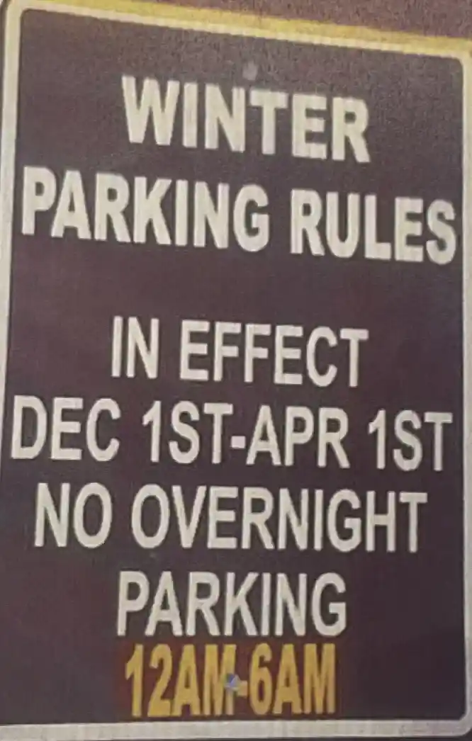 Winter Parking Ban 